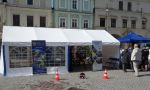 Znakowanie rowerów na cieszyńskim Rynku 